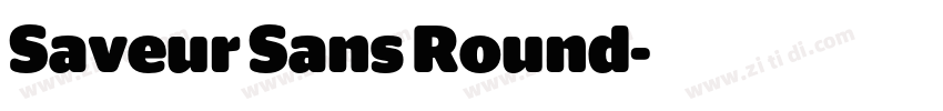 Saveur Sans Round字体转换 Saveur Sans Round字体转换